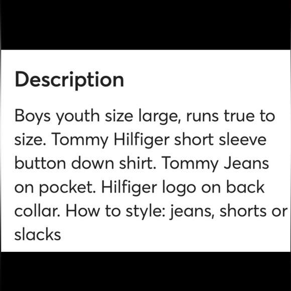 Tommy Hilfiger Youth boys size L short sleeve, button down striped shirt - Picture 11 of 11